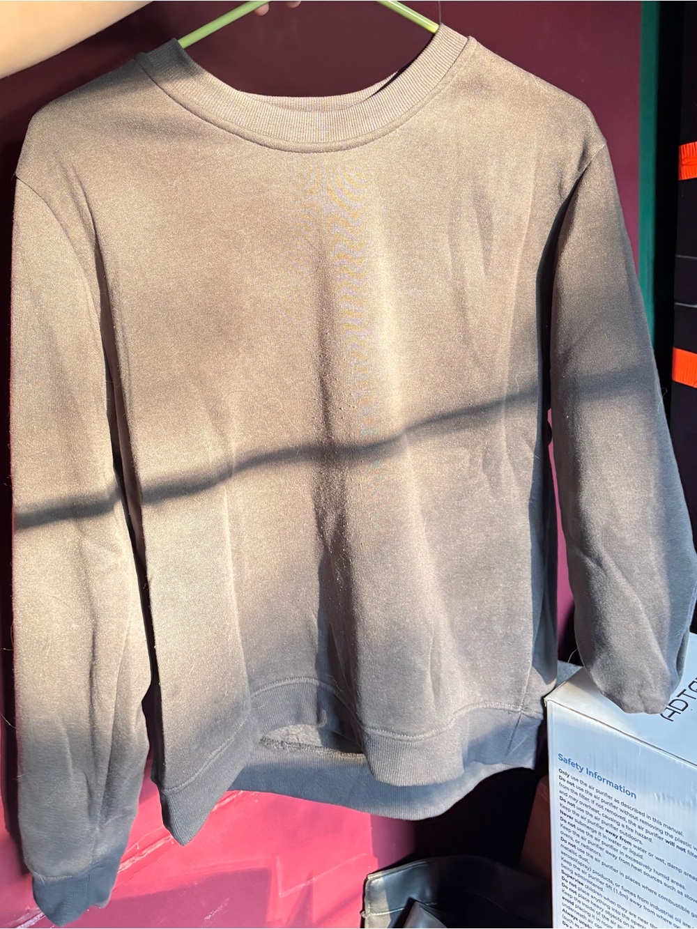 Crewneck Women's Sweater Gray Size M